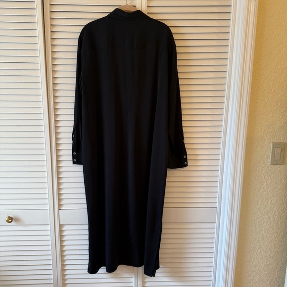 AYR 'The Deep End' Shirt Dress, Heavyweight Silk in Size L - Picture 3 of 7
